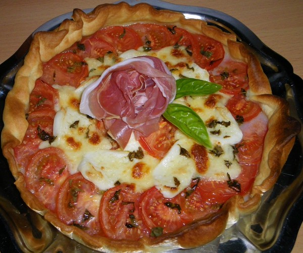 Tarte Tomate Mozzarella Basilic